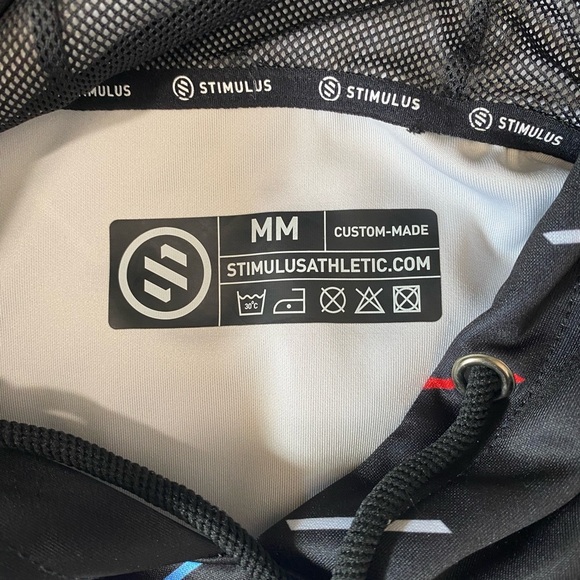 Black Hoodie with Colorful Pattern - Picture 3 of 6